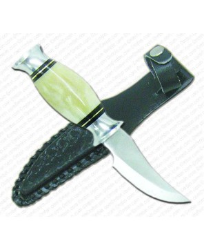 Elkhorn Skinner Knife: Stainless Steel Blade