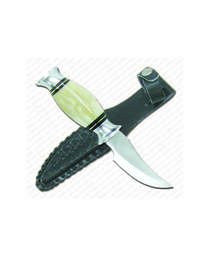 Elkhorn Skinner Knife: Stainless Steel Blade