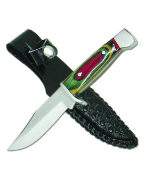 Colorwood Handle Buck Ridge Hunter Knife