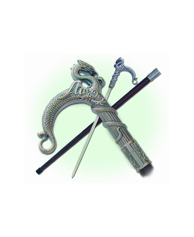 Dragon & Sea Serpent Sword Cane - Mythical Collectible