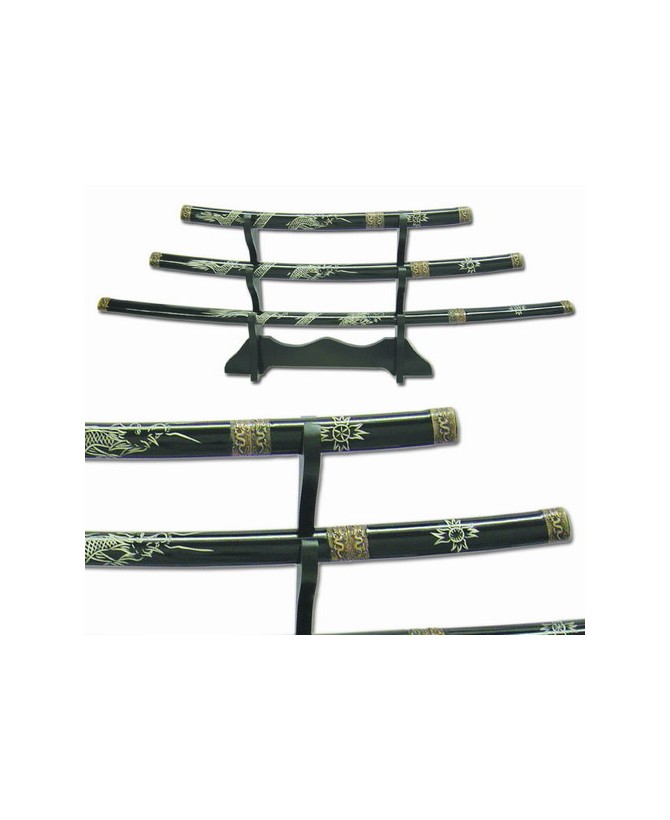 Mythical Double Dragon Katana Set - Collectible Masterpiece