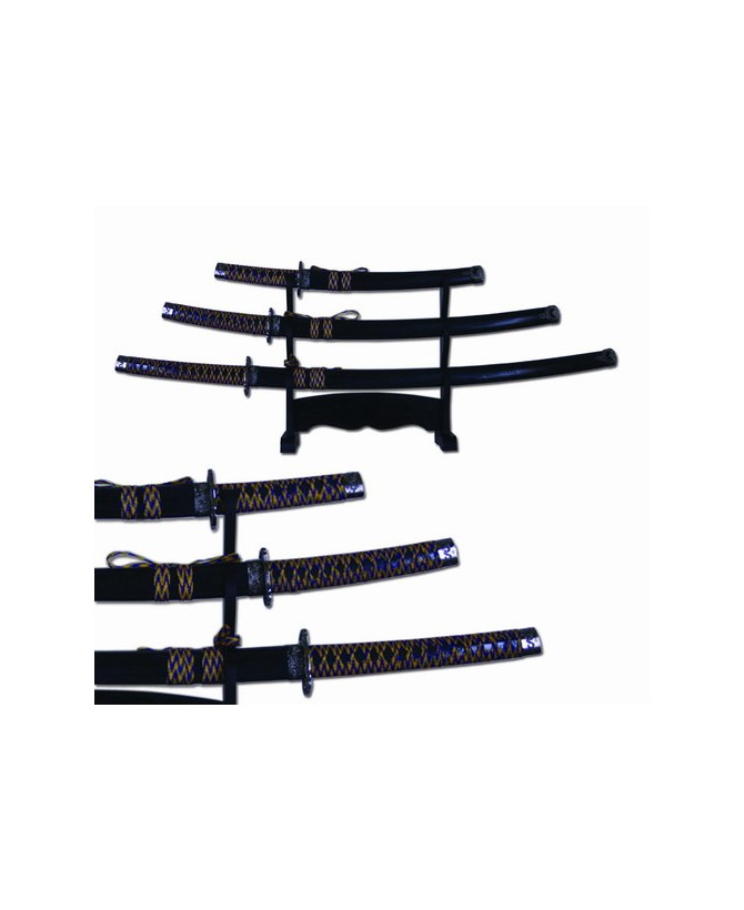 Golden Crackle Lava Samurai Sword Set - Legendary Collection