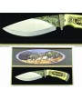 Wilderness Spirit Deer Knife - Etched Blade Masterpiece