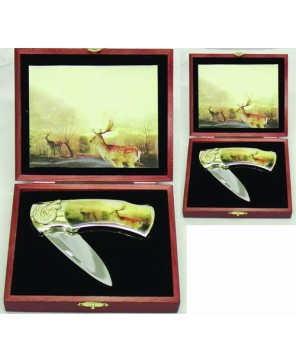 Spotted Deer Stainless Steel Knife: Collector's Delight