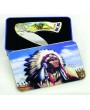 Exquisite 2 Jewel Chief Design Inlay Box Knife