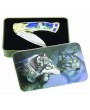 Crying Wolf Designed Pocket Knife