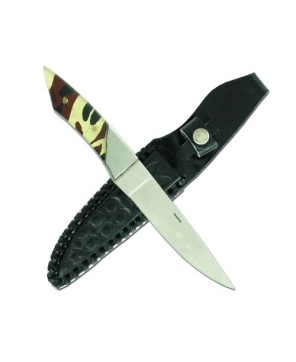 Wild Stainless Steel Camo Hunter Knife