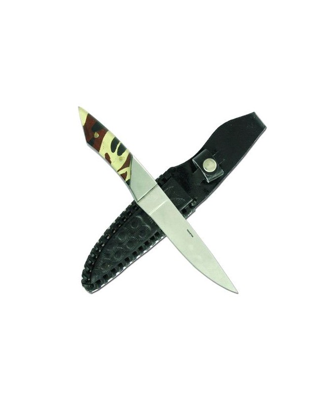Wild Stainless Steel Camo Hunter Knife