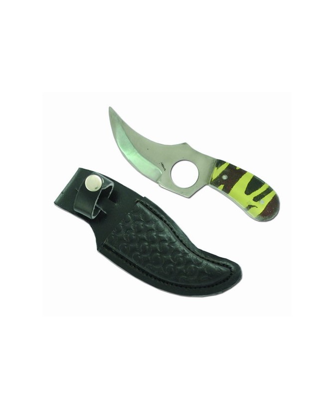Outdoor Mastery Camo Finger Skinner Knife - Precision Blade