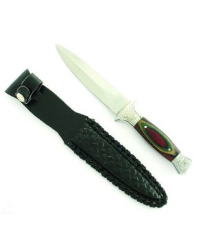 Colorwood Handled Hunting Knife - Premium Quality Blade