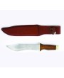 Wilderness Explorer's Bowie Knife - Leather Scabbard