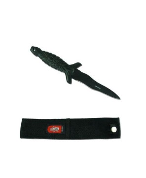 Black Spider Boot Knife - Stainless Steel Blade