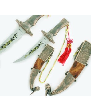 Sea Pelican Pirate Dagger: Wood & Metal Handle