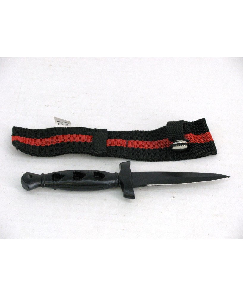 Razor-Sharp Tactical Black Boot Knife - Collectible EDC