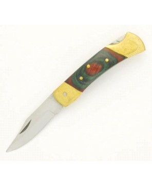 Amazon Wood Handled Pocket Knife - Stainless Steel Blade