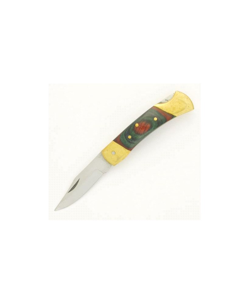 Amazon Wood Handled Pocket Knife - Stainless Steel Blade