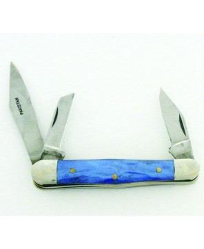 Marvel Blue Pearl Pocket Knife - Stainless Steel Blade