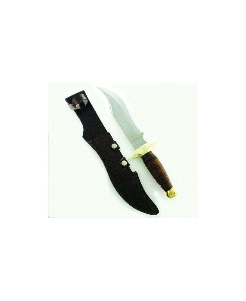 Superior Stainless Steel Ringed Wood Hunting Knife