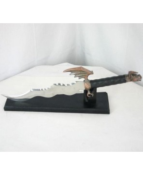 Handcrafted Stainless Steel Baby Dragon Hunting Knife – Bone Handle &