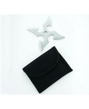 All Metal 3-Piece Chinese Throwing Star Set - 4 Point