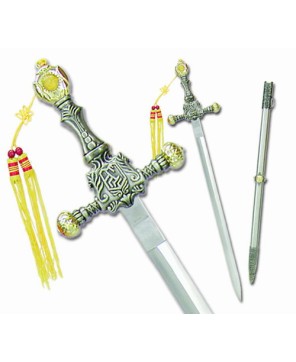 Royal Stainless Steel Ancients Gold Jewel King Sword - Collector's Pie