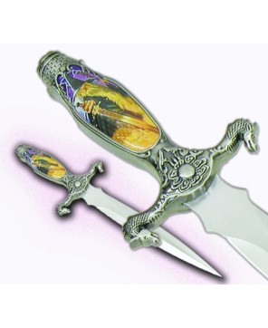 Gemstone Accents Wizard Dagger - Collectible Blade