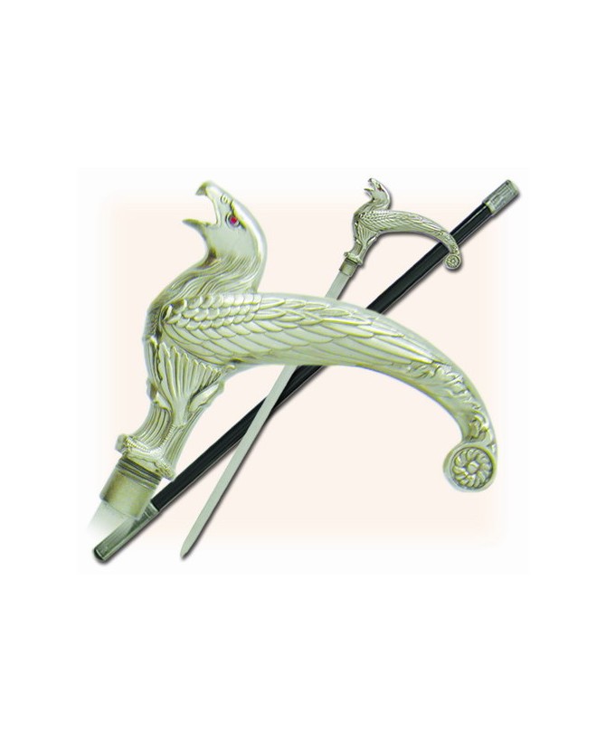 Ruby Eye Hawk Sword Cane: Collectible Elegance