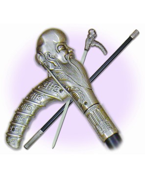 Wise Man Cane Sword: Stainless Steel Blade