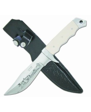 Premium Hunting Knife - Stainless Steel Blade, Metal Handle