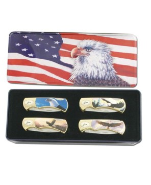 Guardians Of America Knife Set: Stainless Steel Blades