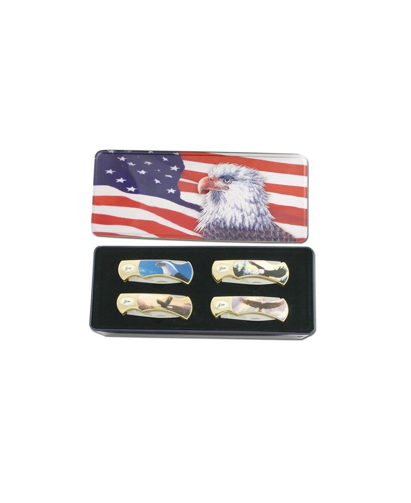 Guardians Of America Knife Set: Stainless Steel Blades