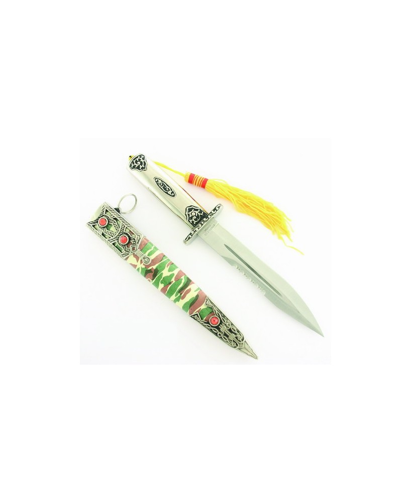 Six Jewel Commando Knife: Stainless Steel Blade