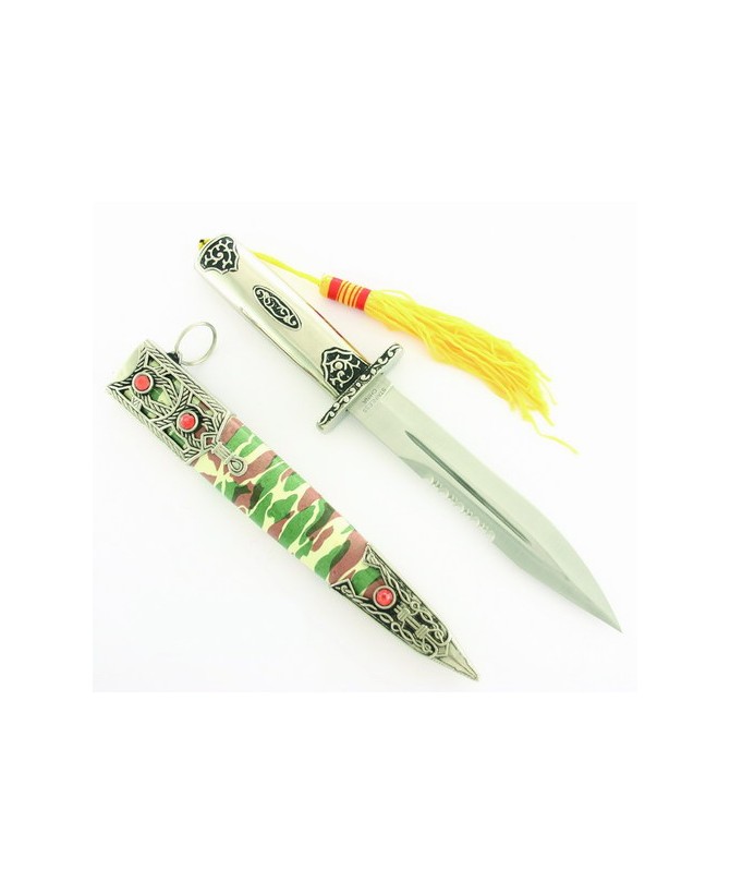 Six Jewel Commando Knife: Stainless Steel Blade