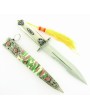 Six Jewel Commando Knife: Stainless Steel Blade
