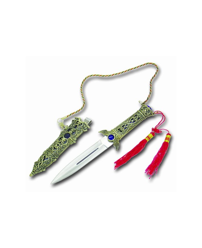 Egyptian Temptress Dagger: Brass & Stainless Steel