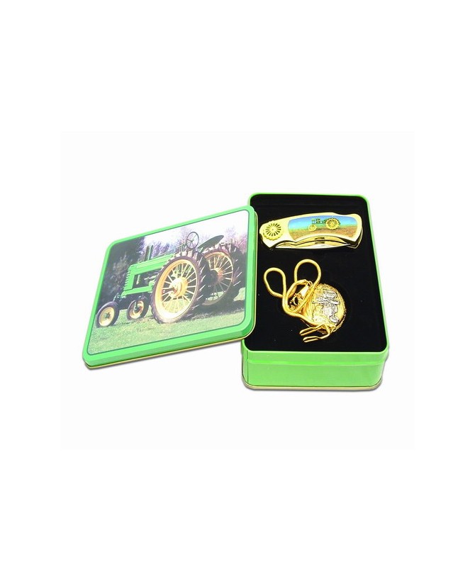 Tractor Tin Box w/Watch