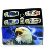 American Bald Eagle 4 Piece Tin Box