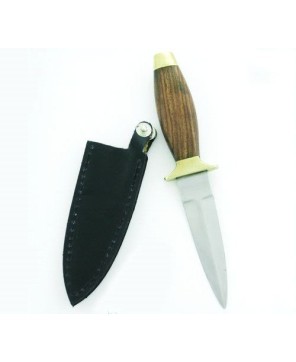 6" Wood Handle Boot Knife