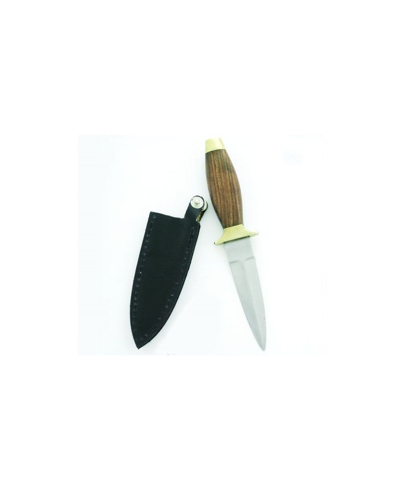 6" Wood Handle Boot Knife