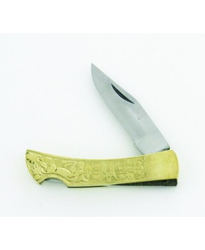 Brass Inlay Pocket Knife