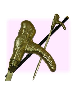 Buddha Ramshead Cane Sword