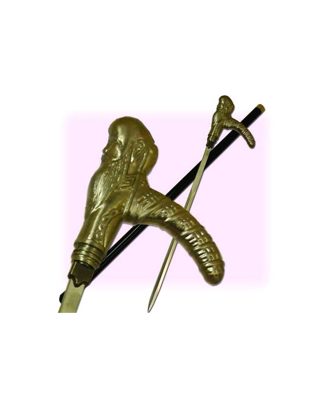 Buddha Ramshead Cane Sword