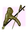 Buddha Ramshead Cane Sword