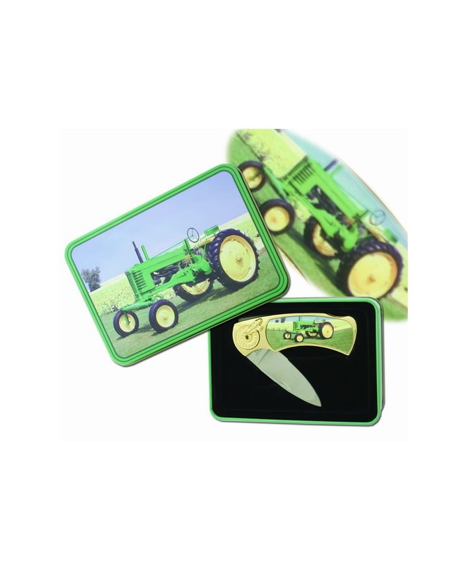 Tractor Tin Box Knife