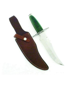 Emerald Handled Hunting Knife