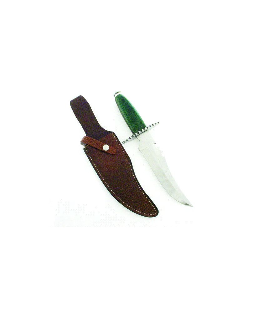 Emerald Handled Hunting Knife