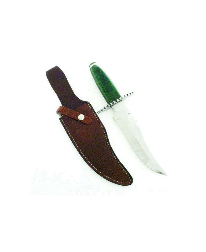 Emerald Handled Hunting Knife