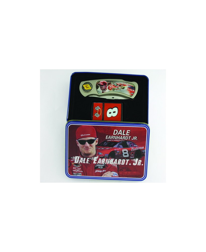 Racing Tin Box Knife w/Lighter