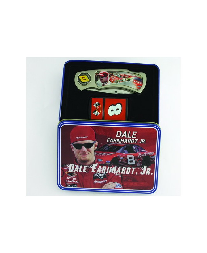 Racing Tin Box Knife w/Lighter