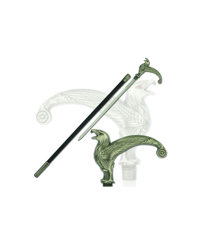 Red Eye Hawk Cane Sword